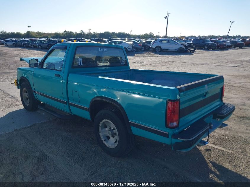 1992 Chevrolet S Truck S10 VIN: 1GCCS14R3N8198166 Lot: 38343578