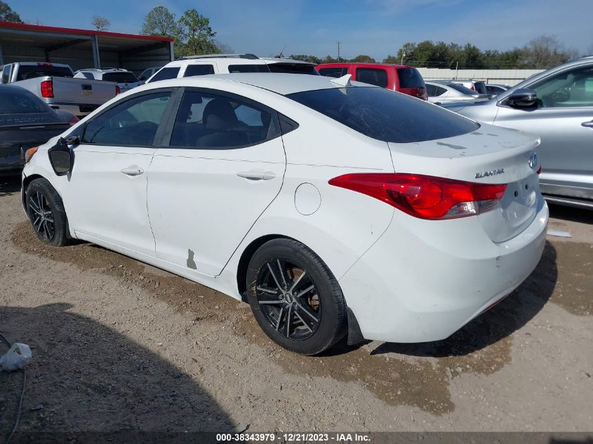 2013 Hyundai Elantra Gls VIN: 5NPDH4AE6DH369384 Lot: 38343979