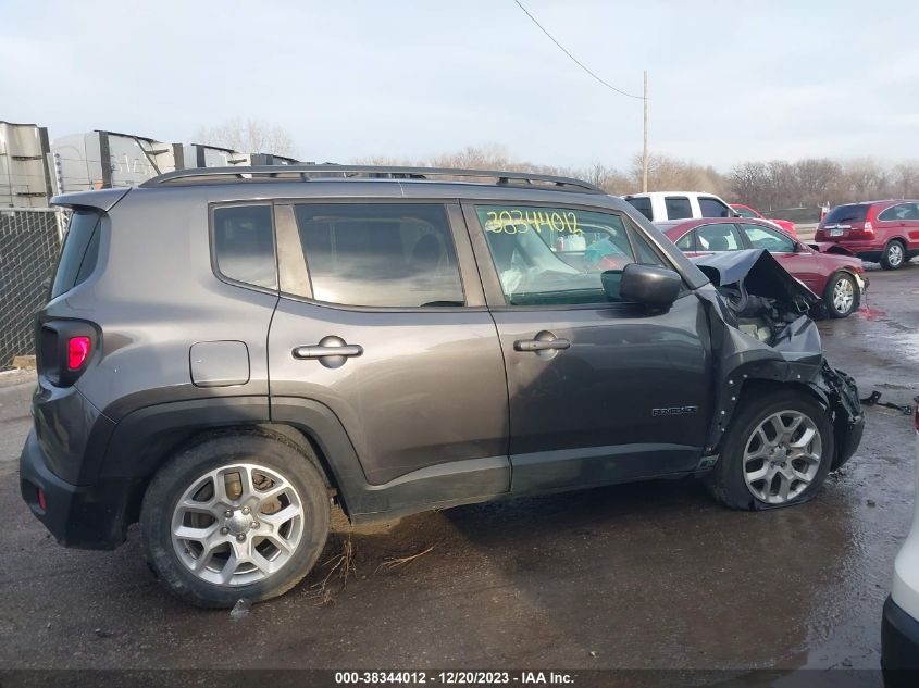 2017 Jeep Renegade Latitude Fwd VIN: ZACCJABB3HPG43270 Lot: 38344012