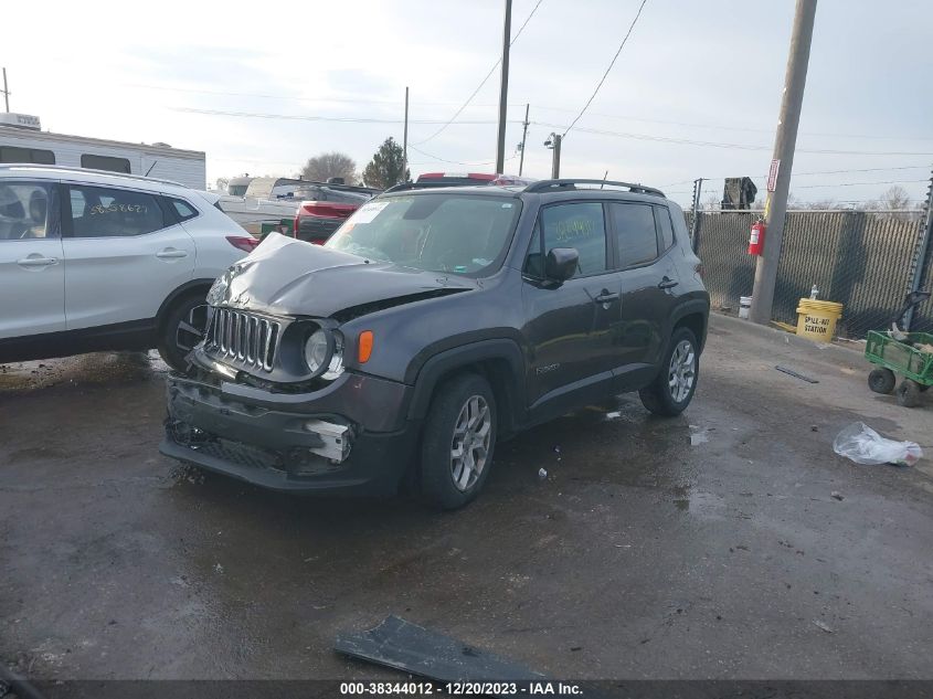 2017 Jeep Renegade Latitude Fwd VIN: ZACCJABB3HPG43270 Lot: 38344012