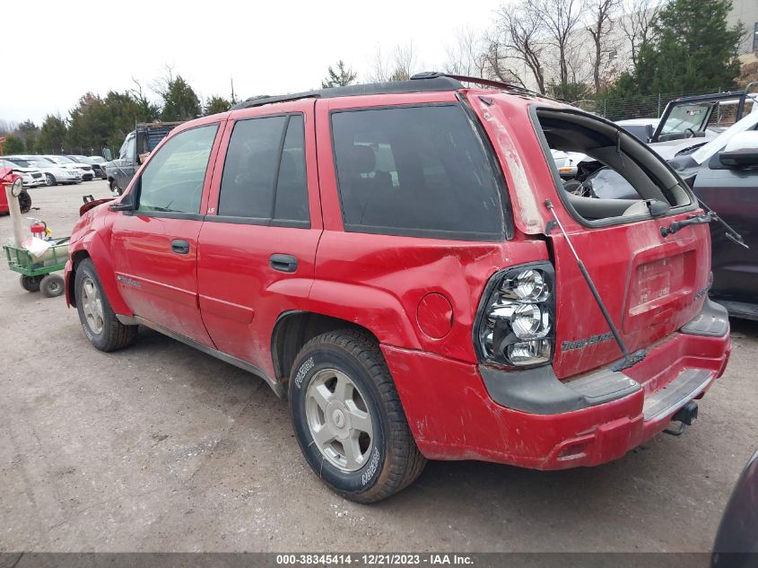 1GNDS13SX22496325 2002 Chevrolet Trailblazer Ls