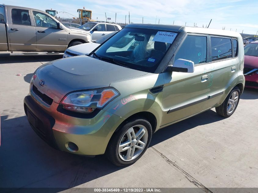 2010 Kia Soul + VIN: KNDJT2A20A7166471 Lot: 38345469