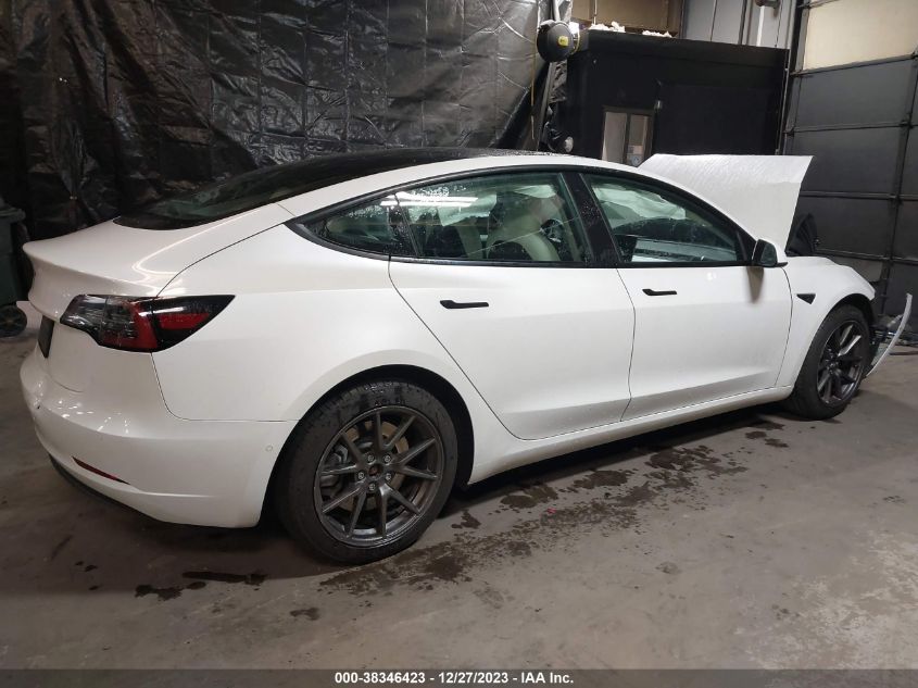 2021 Tesla Model 3 Standard Range Plus Rear-Wheel Drive VIN: 5YJ3E1EA6MF987491 Lot: 38346423