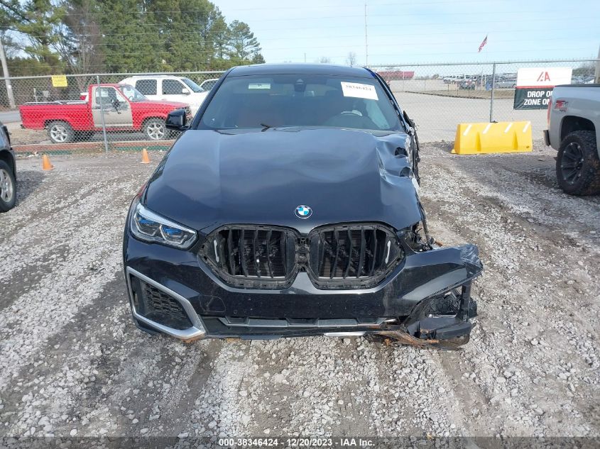 2022 BMW X6 xDrive40I VIN: 5UXCY6C00N9L61637 Lot: 38346424