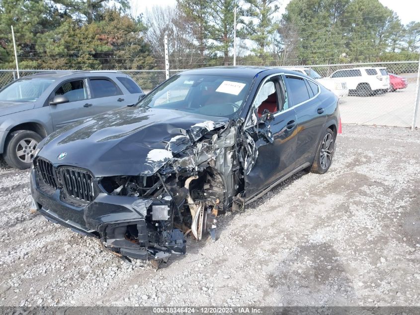 2022 BMW X6 xDrive40I VIN: 5UXCY6C00N9L61637 Lot: 38346424