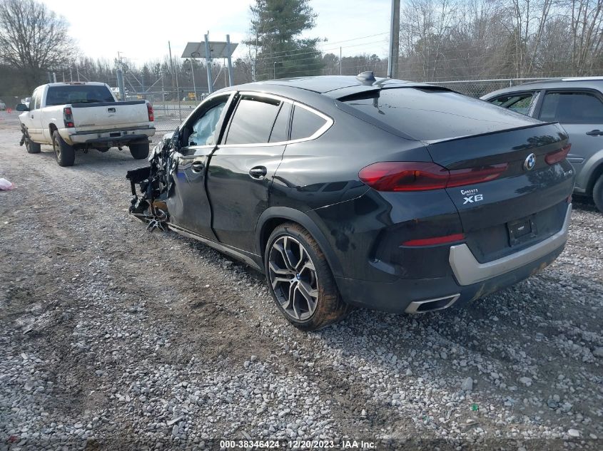 2022 BMW X6 xDrive40I VIN: 5UXCY6C00N9L61637 Lot: 38346424