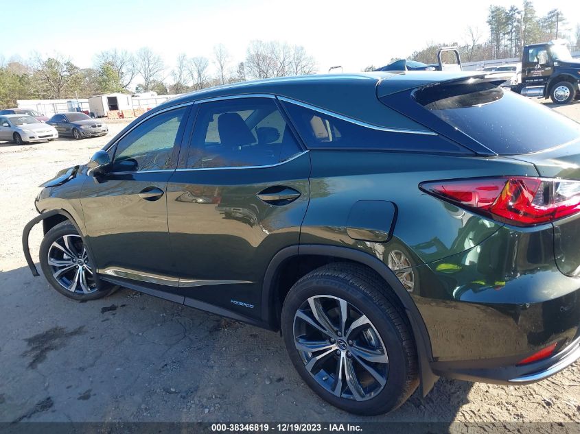 2022 Lexus Rx 450H VIN: 2T2HGMDA7NC075893 Lot: 38346819