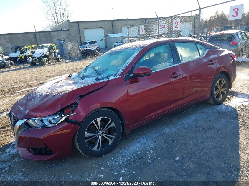 2020 Nissan Sentra Sv Xtronic Cvt VIN: 3N1AB8CV1LY284062 Lot: 38346964