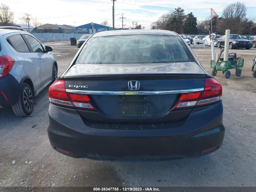 2013 Honda Civic Lx VIN: 2HGFB2F56DH590789 Lot: 38347785