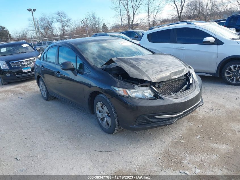 2013 Honda Civic Lx VIN: 2HGFB2F56DH590789 Lot: 38347785