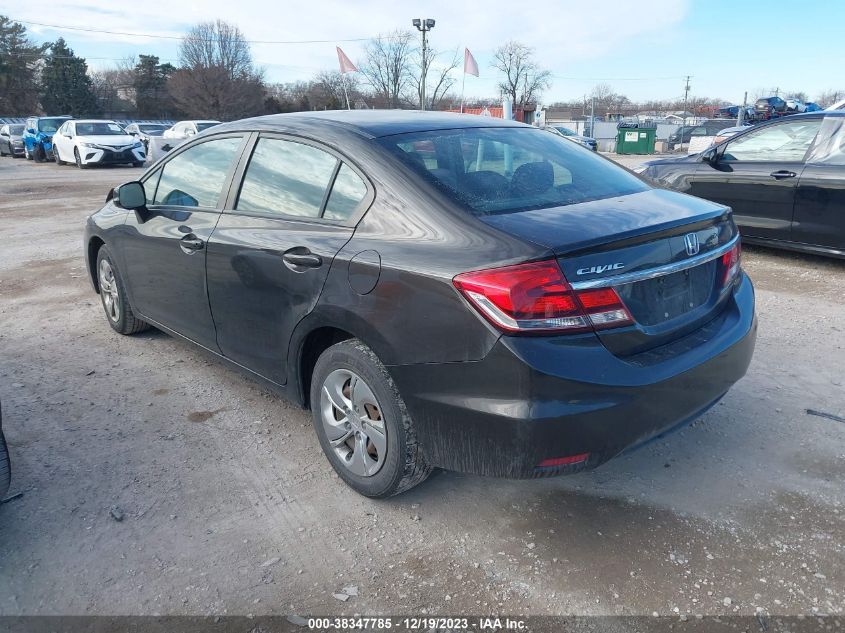 2013 Honda Civic Lx VIN: 2HGFB2F56DH590789 Lot: 38347785