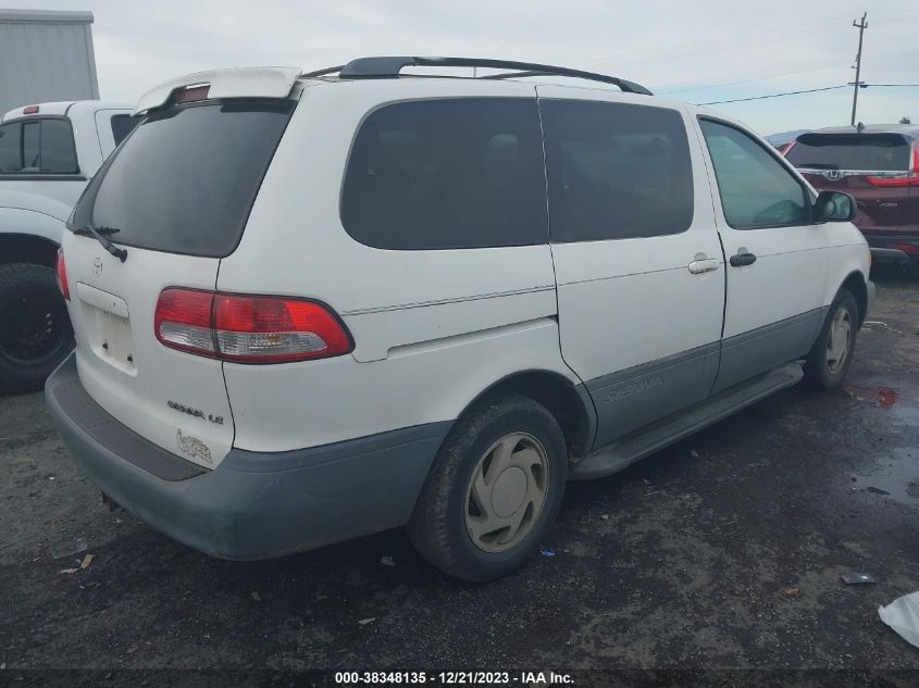 2001 Toyota Sienna Le VIN: 4T3ZF13C71U362339 Lot: 38348135