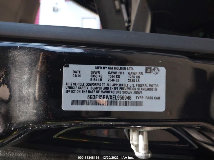 6G3F15RWXEL956946 2014 Chevrolet Ss