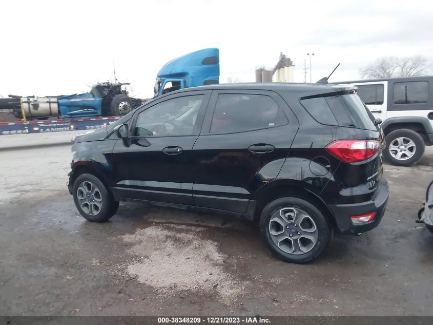 2020 Ford Ecosport S VIN: MAJ6S3FL5LC322603 Lot: 38348209