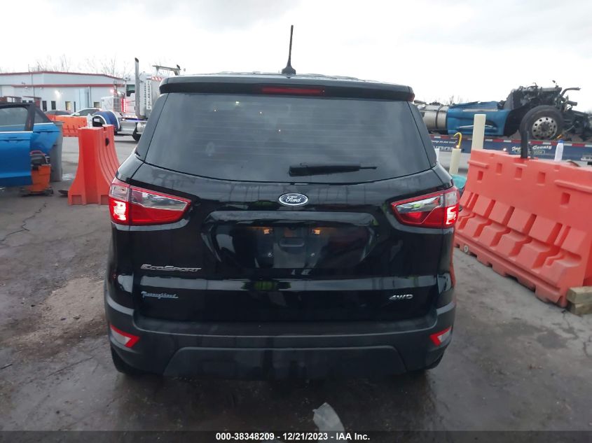 2020 Ford Ecosport S VIN: MAJ6S3FL5LC322603 Lot: 38348209