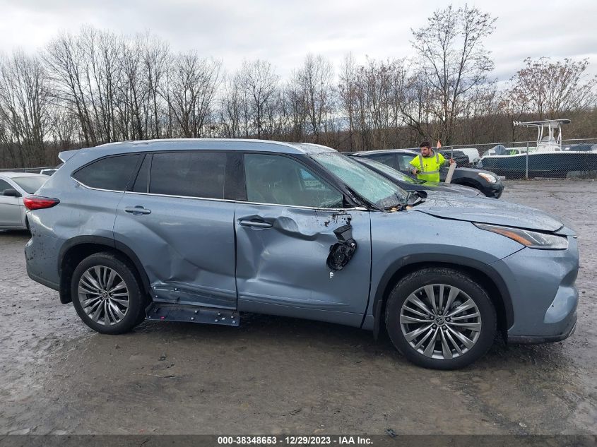 2022 Toyota Highlander Platinum VIN: 5TDFZRBH0NS184495 Lot: 38348653