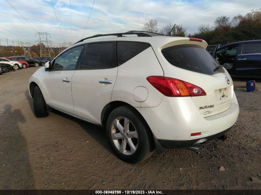 2009 Nissan Murano Sl VIN: JN8AZ18U69W005287 Lot: 38348795