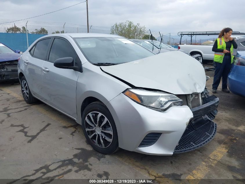 2016 Toyota Corolla Le VIN: 5YFBURHE0GP548372 Lot: 38349028