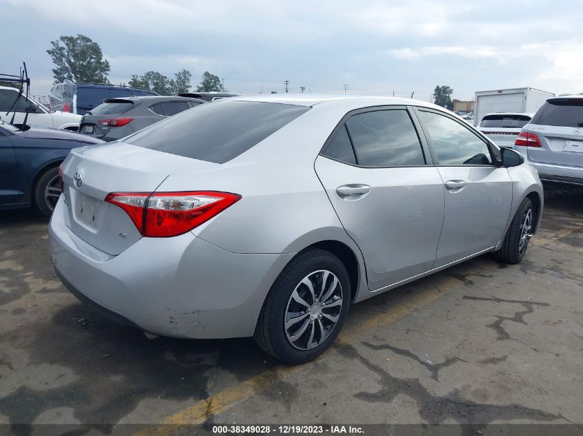 2016 Toyota Corolla Le VIN: 5YFBURHE0GP548372 Lot: 38349028