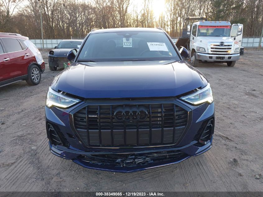 2023 Audi Q3 Premium Plus 45 Tfsi S Line Quattro Tiptronic VIN: WA1EECF39P1139195 Lot: 38349085