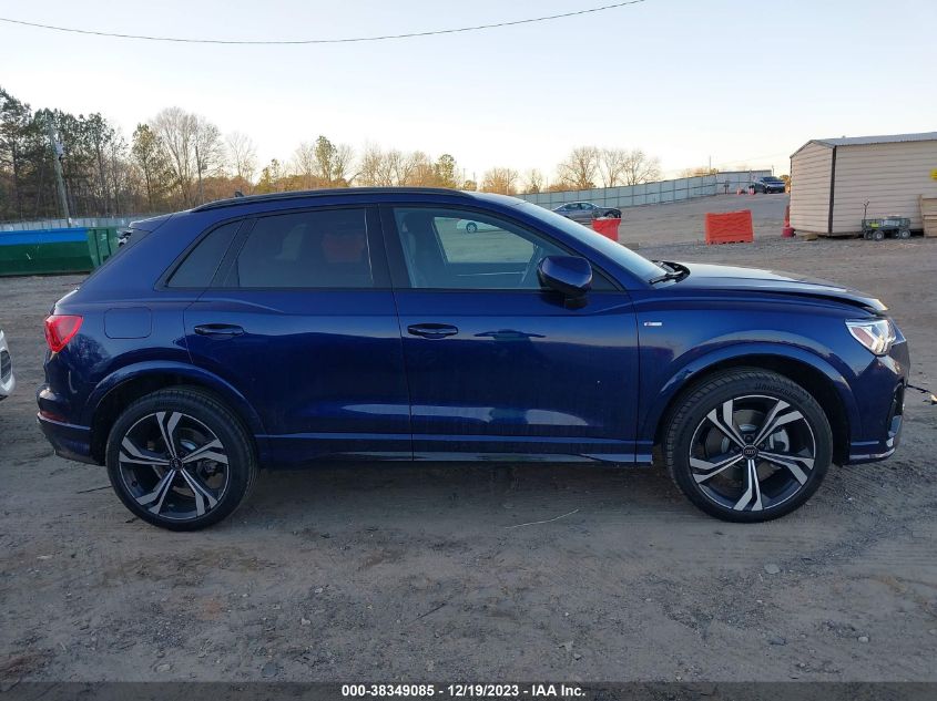 2023 Audi Q3 Premium Plus 45 Tfsi S Line Quattro Tiptronic VIN: WA1EECF39P1139195 Lot: 38349085