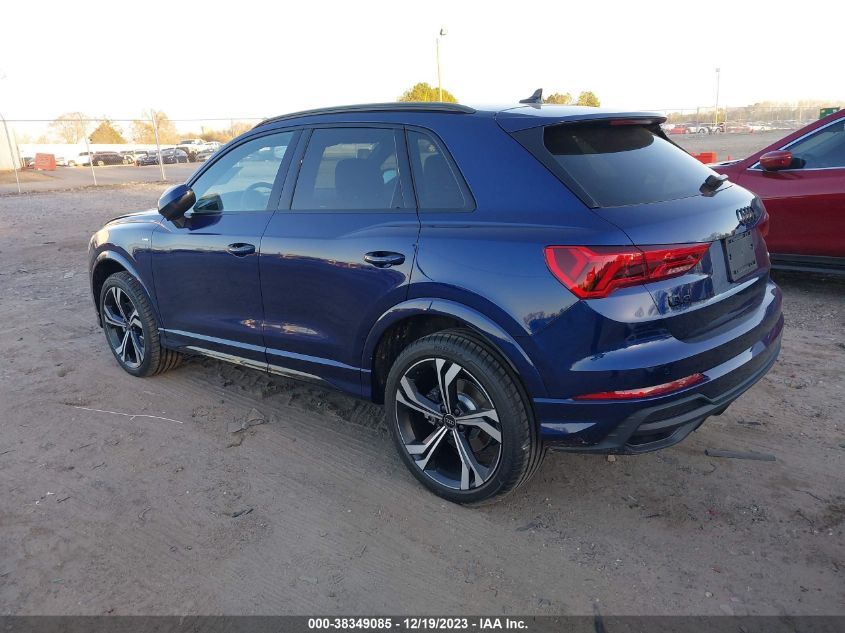 2023 Audi Q3 Premium Plus 45 Tfsi S Line Quattro Tiptronic VIN: WA1EECF39P1139195 Lot: 38349085