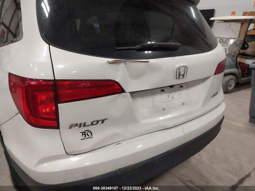 5FNYF6H55GB057424 2016 Honda Pilot Ex-L