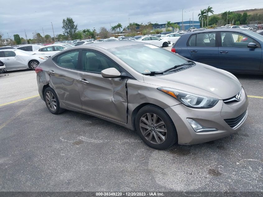 2014 Hyundai Elantra Se VIN: 5NPDH4AEXEH485401 Lot: 38349220