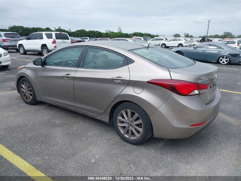 2014 Hyundai Elantra Se VIN: 5NPDH4AEXEH485401 Lot: 38349220