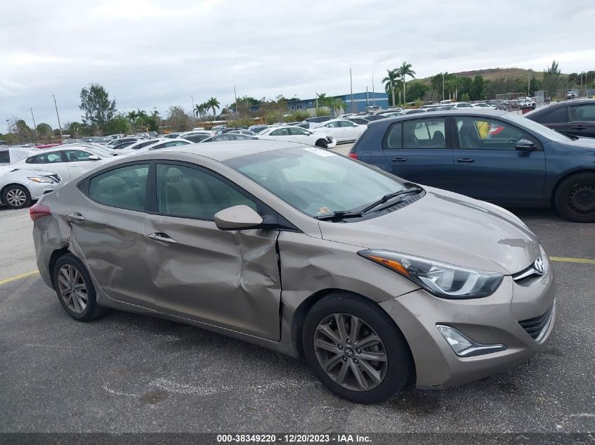 2014 Hyundai Elantra Se VIN: 5NPDH4AEXEH485401 Lot: 38349220