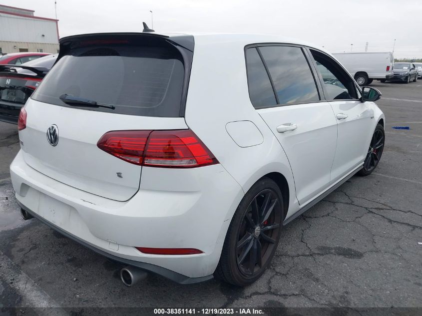 2019 Volkswagen Golf Gti 2.0T Autobahn/2.0T Rabbit Edition/2.0T S/2.0T Se VIN: 3VW6T7AU1KM009959 Lot: 38351141