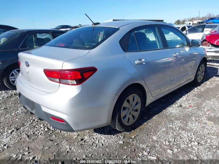 2020 Kia Rio Lx VIN: 3KPA24AD7LE316188 Lot: 38351452