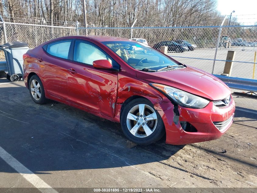 2013 Hyundai Elantra Gls VIN: 5NPDH4AEXDH179331 Lot: 38351695