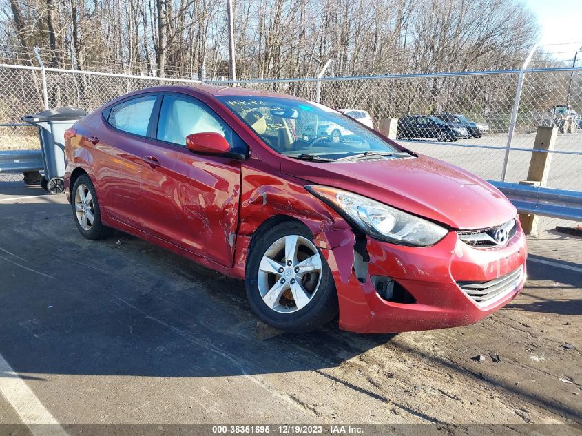 2013 Hyundai Elantra Gls VIN: 5NPDH4AEXDH179331 Lot: 38351695