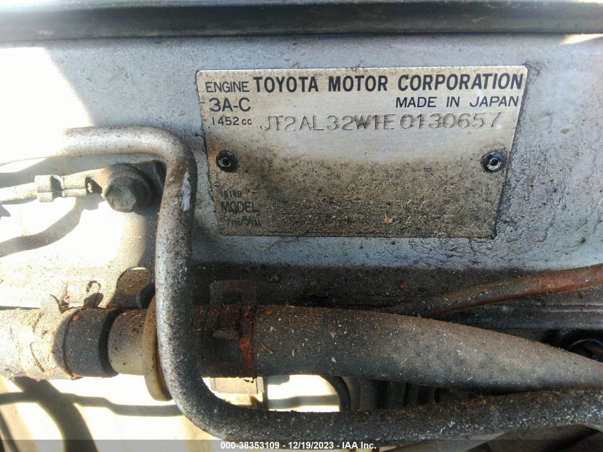 JT2AL32W1E0130657 1984 Toyota Tercel Deluxe