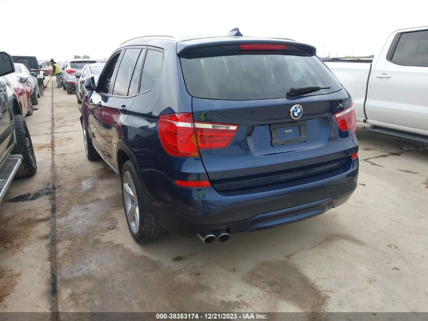 2017 BMW X3 Sdrive28I VIN: 5UXWZ7C31H0V91190 Lot: 38353174