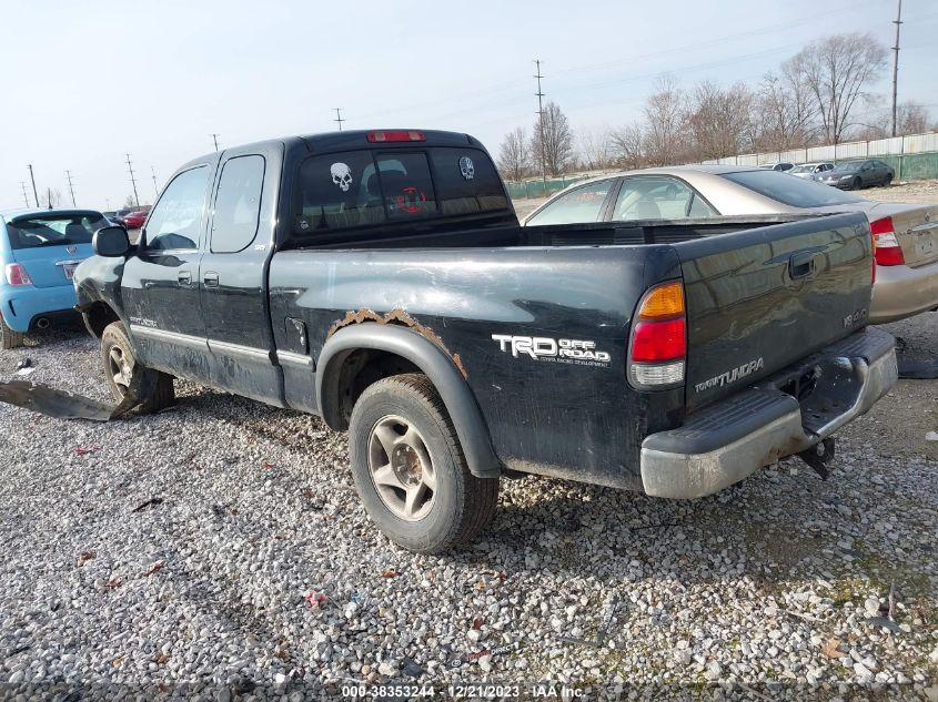 2000 Toyota Tundra Sr5 V8 VIN: 5TBBT441XYS100067 Lot: 38353244