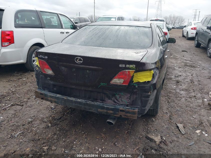 2004 Lexus Es 330 VIN: JTHBA30G940016268 Lot: 38353814