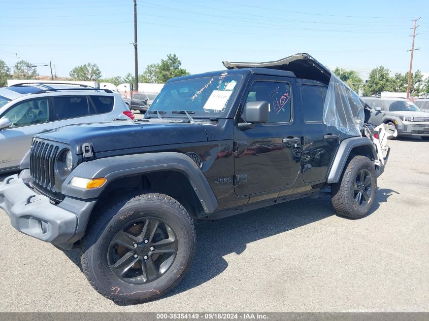 2020 Jeep Wrangler Unlimited Sport Altitude 4X4 VIN: 1C4HJXDG1LW280092 Lot: 38354149