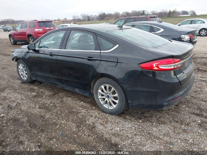 2017 Ford Fusion S VIN: 3FA6P0G79HR108529 Lot: 38354362