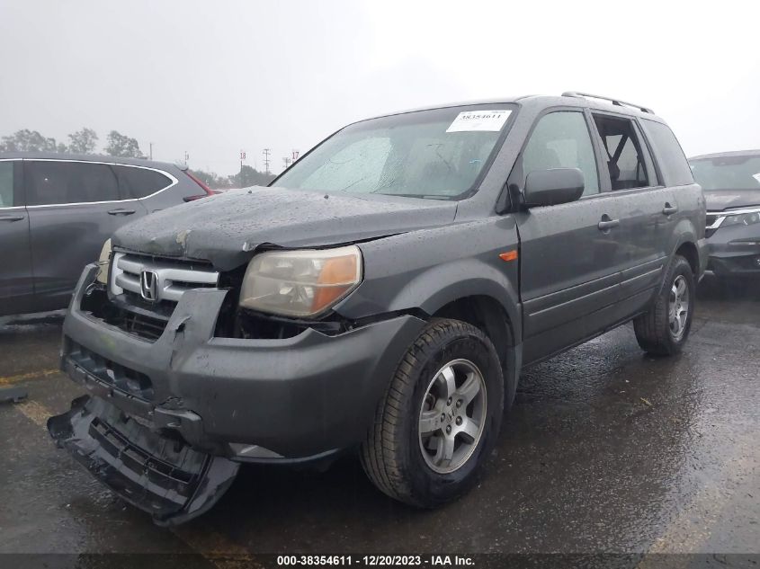 2007 Honda Pilot Ex-L VIN: 5FNYF28607B036742 Lot: 38354611