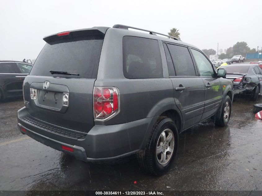 2007 Honda Pilot Ex-L VIN: 5FNYF28607B036742 Lot: 38354611