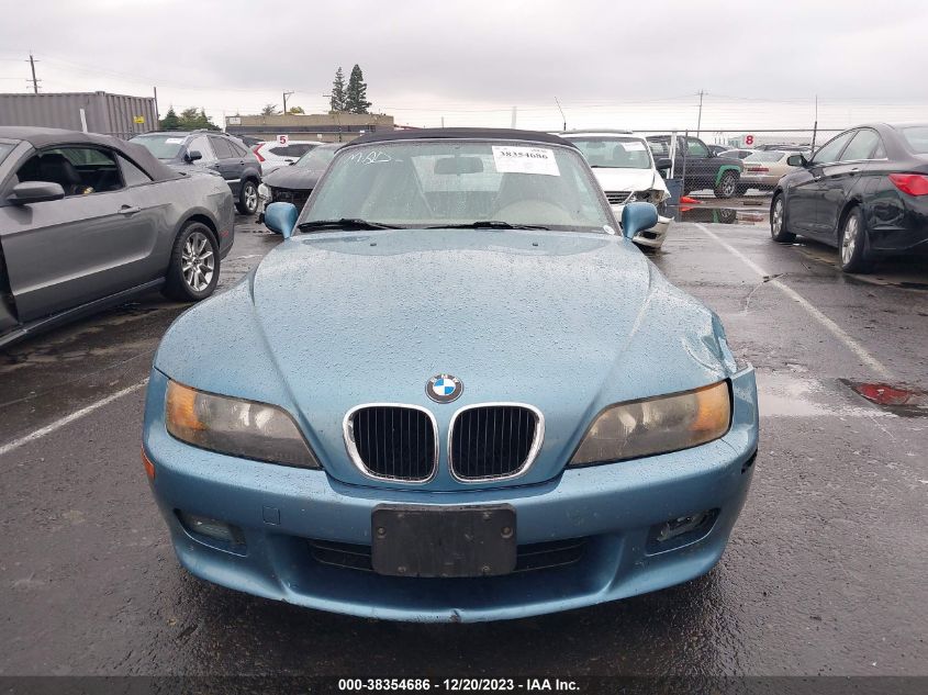 1999 BMW Z3 2.3 VIN: 4USCH9335XLG00468 Lot: 38354686