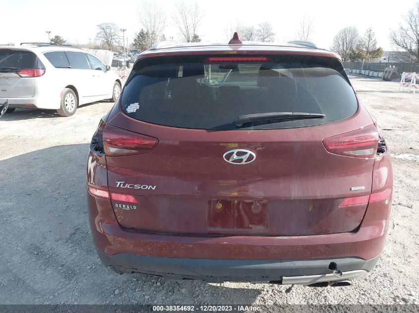 2020 Hyundai Tucson Limited VIN: KM8J3CAL7LU125172 Lot: 38354692