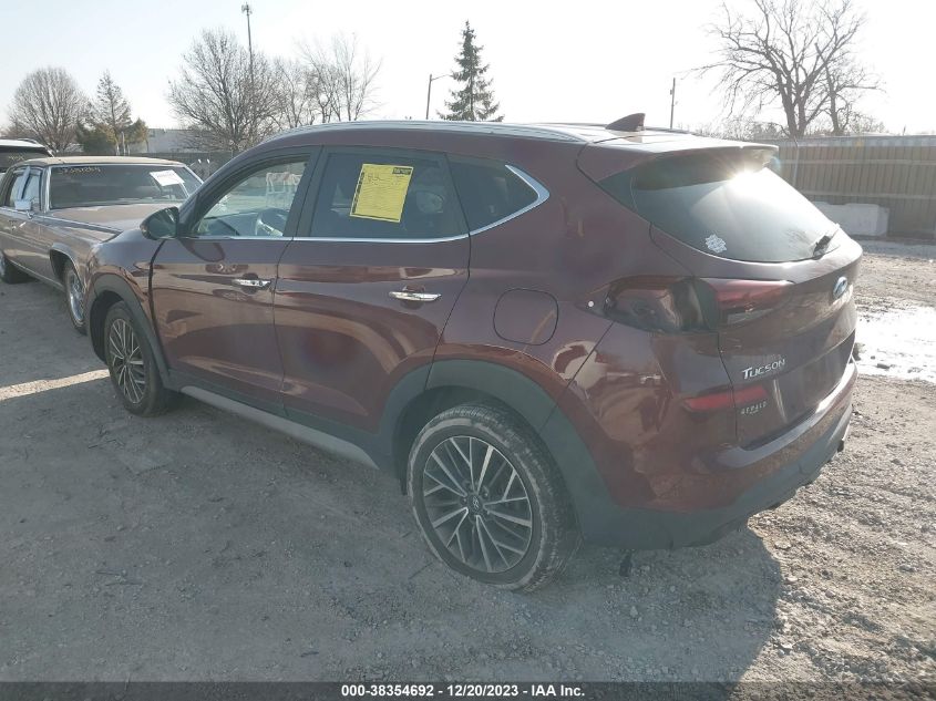 2020 Hyundai Tucson Limited VIN: KM8J3CAL7LU125172 Lot: 38354692