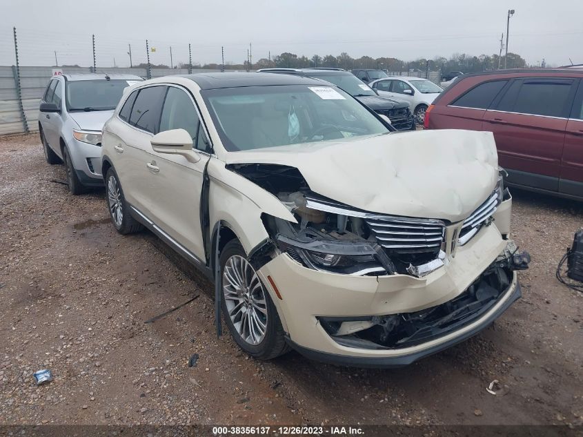 2LMTJ6LR7GBL58101 2016 Lincoln Mkx Reserve