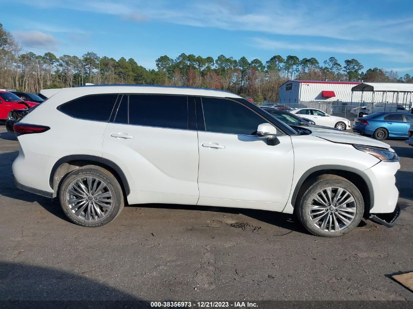 2022 Toyota Highlander Platinum VIN: 5TDFZRAH4NS103953 Lot: 38356973