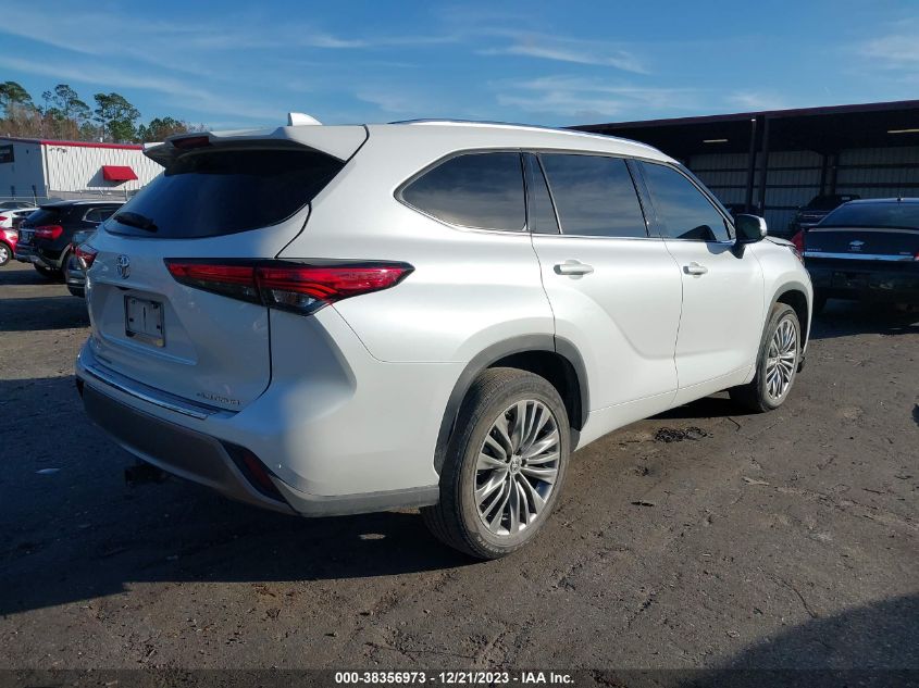 2022 Toyota Highlander Platinum VIN: 5TDFZRAH4NS103953 Lot: 38356973