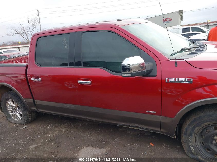 2016 Ford F-150 Lariat VIN: 1FTEW1EP7GKD55231 Lot: 38357045