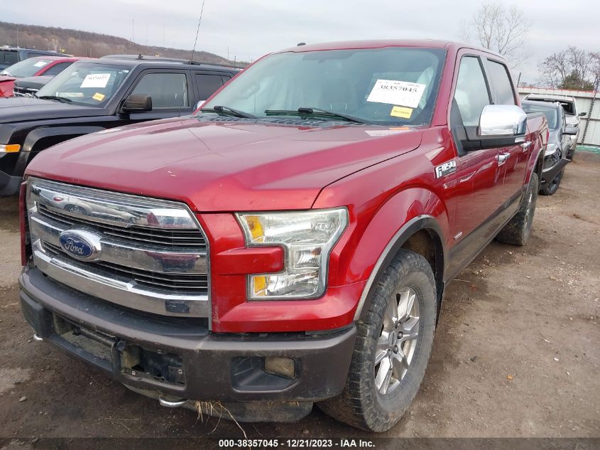 2016 Ford F-150 Lariat VIN: 1FTEW1EP7GKD55231 Lot: 38357045